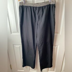 MISSONI Made in Italy Black Satin Wide Leg Joggers Track Pants SZ 54 (44US)